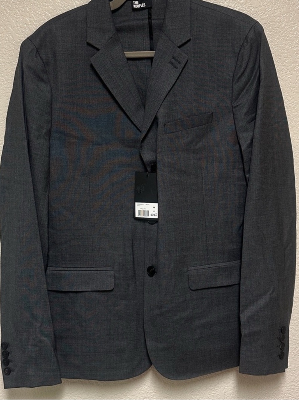 NWT The Kooples Men's Gray Wool Blazer